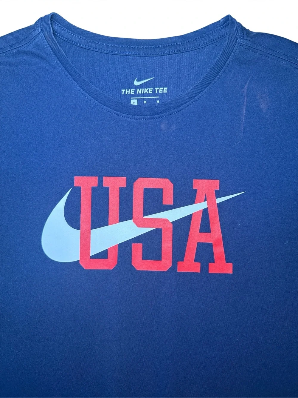 Nike Men’s The Nike Tee Dri-Fit USA Swoosh Tshirt Size Medium EUC